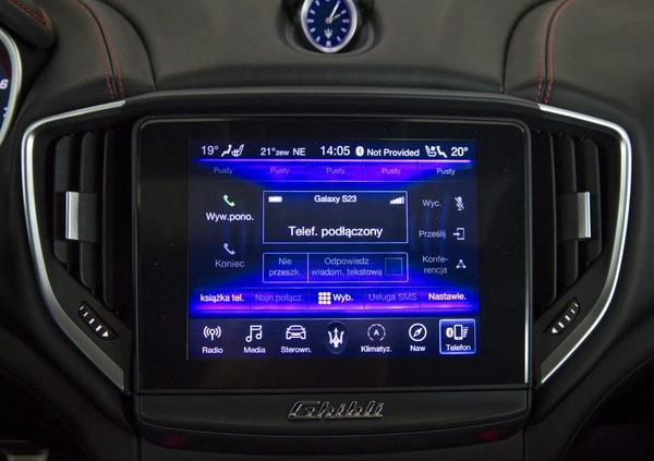 Maserati Ghibli cena 319900 przebieg: 33647, rok produkcji 2019 z Krynica-Zdrój małe 529
